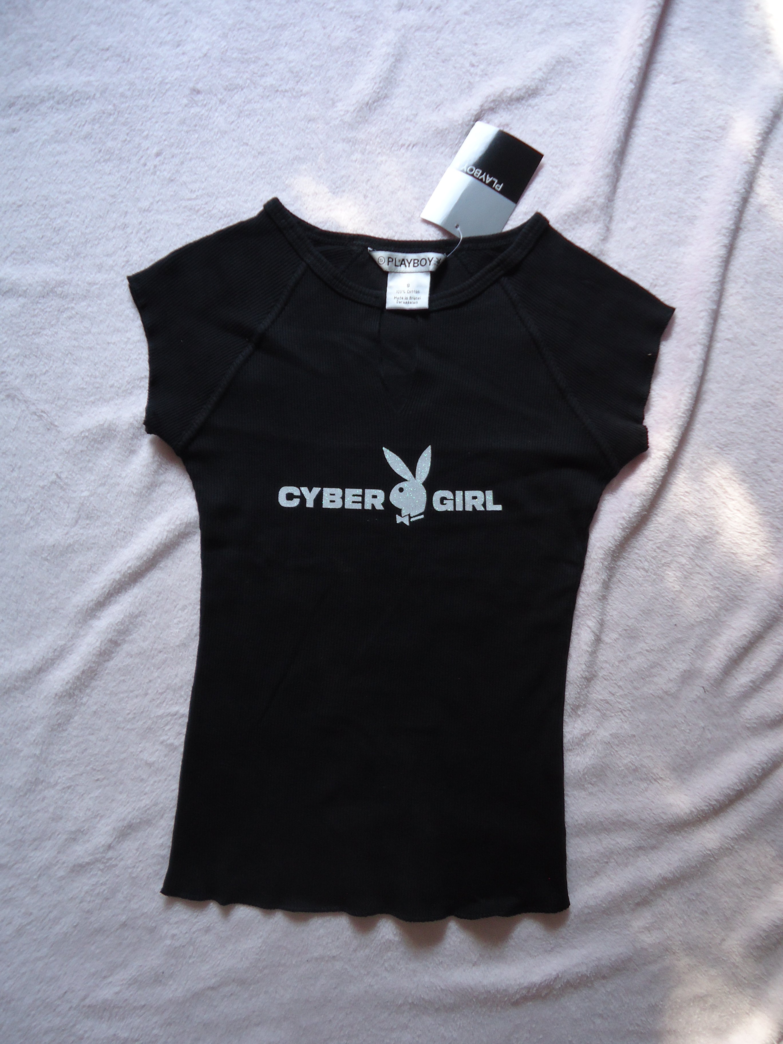 CYBER GIRL top ꨄ︎  WHITE