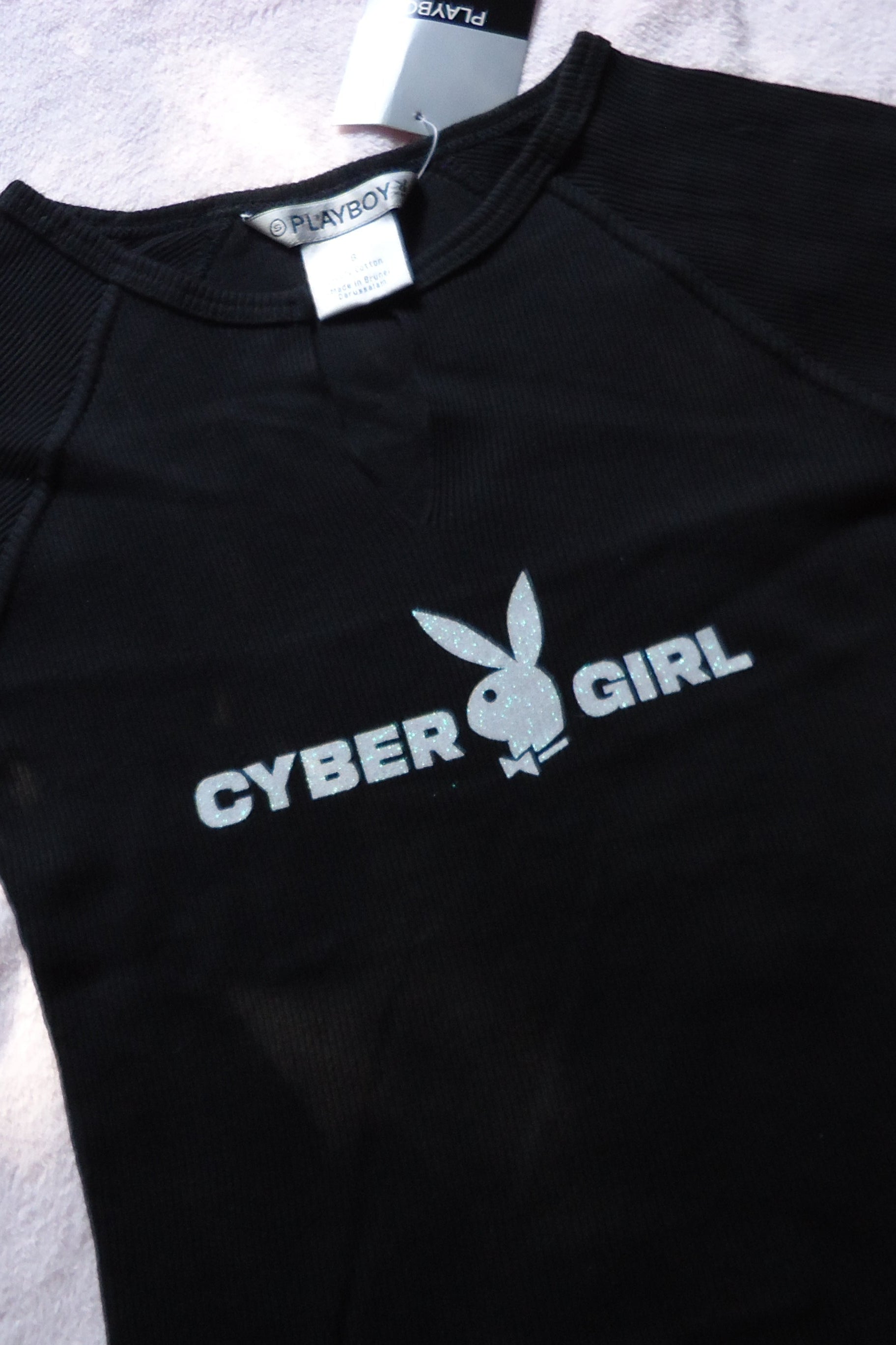 CYBER GIRL top ꨄ︎  WHITE